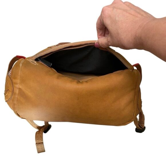 Sprayground Turbo 500 DLXV plaid limited edition backpack tan vegan leather - Picture 10 of 16